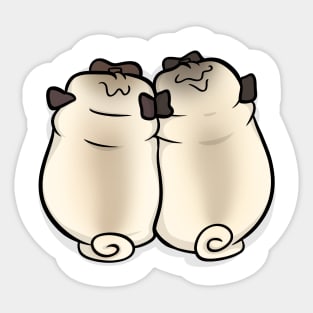 Puggy Snuggles Sticker